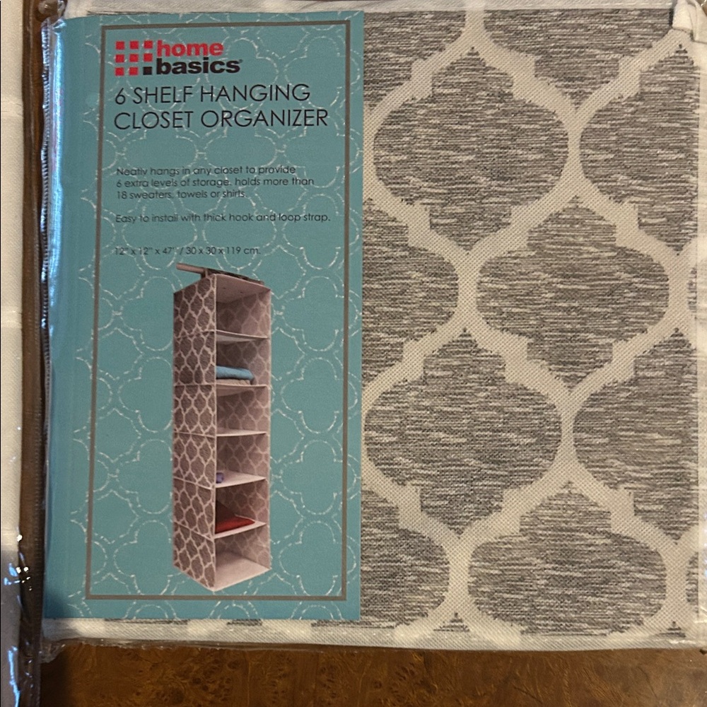 FREE NWT Home Basics 6-Shelf Organizer